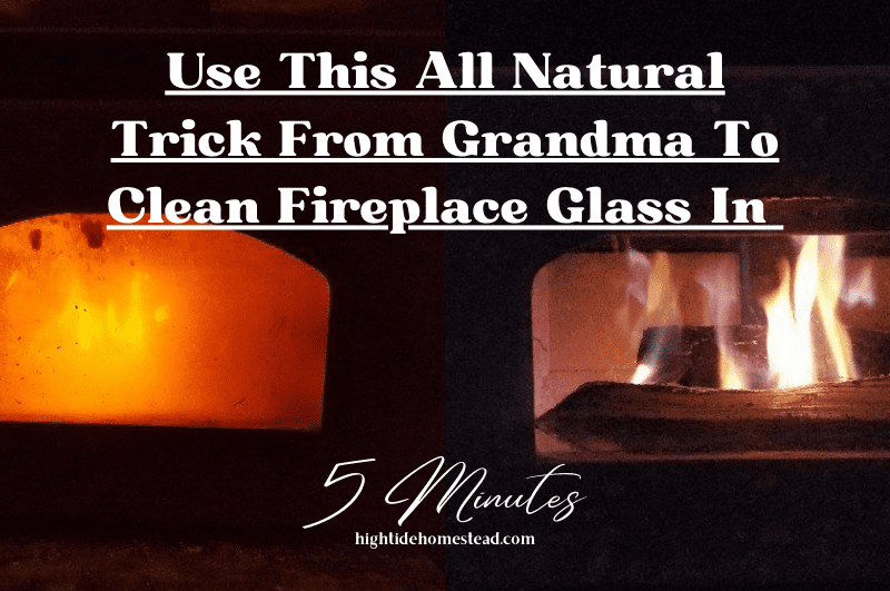 Use This All Natural Trick From Grandma To Clean Fireplace Glass In 5 Minutes - hightidehomestead.com