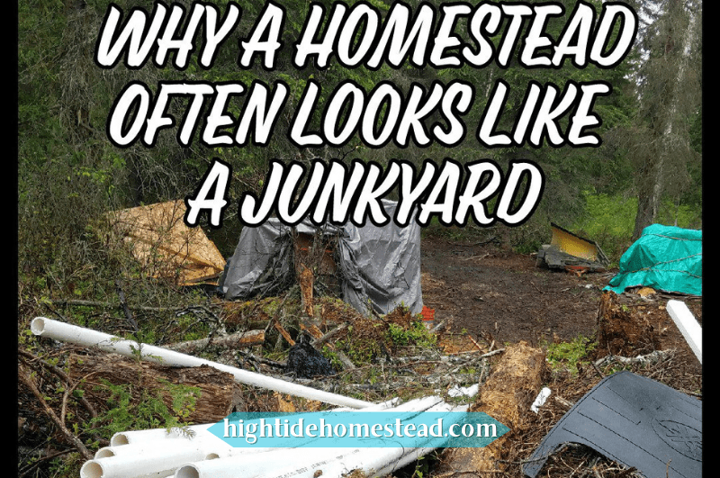 Why A Homestead Often Looks Like A Junkyard - hightidehomestead.com