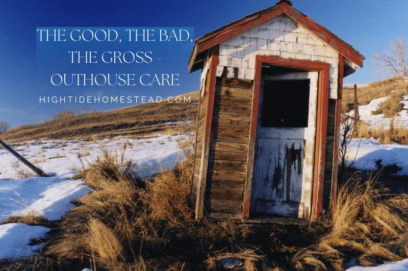 The Good, The Bad, The Gross – Outhouse Care - hightidehomestead.com
